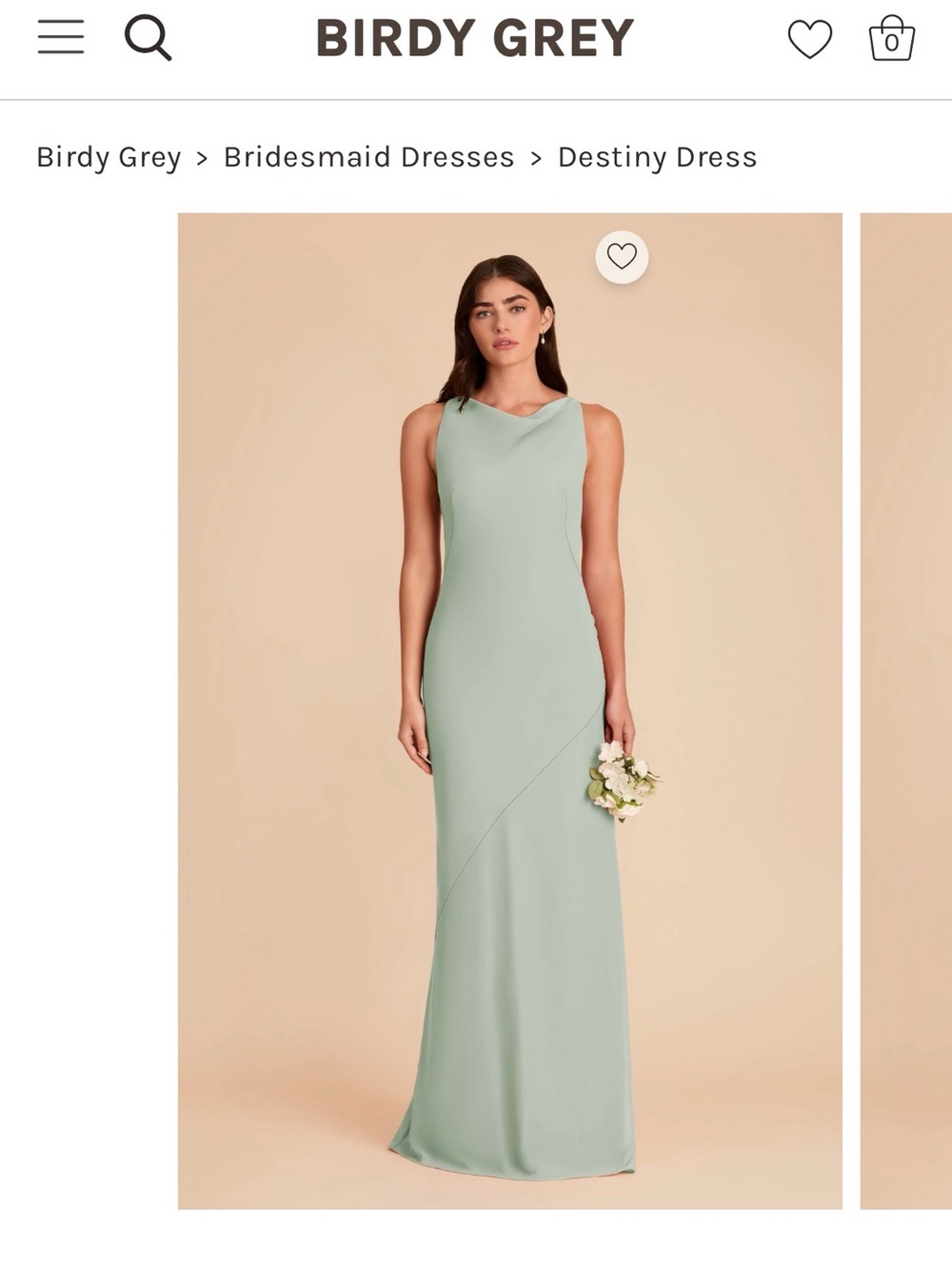 Birdy Grey Destiny Maxi Dress in Sage Green